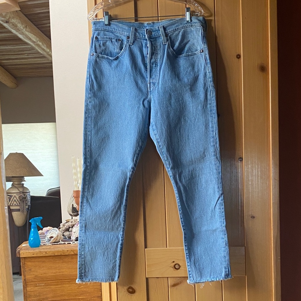 Levi's Light Blue Ankle Jeans